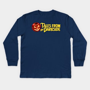 The Darkside is Always There (Terror Pumpkin) Kids Long Sleeve T-Shirt